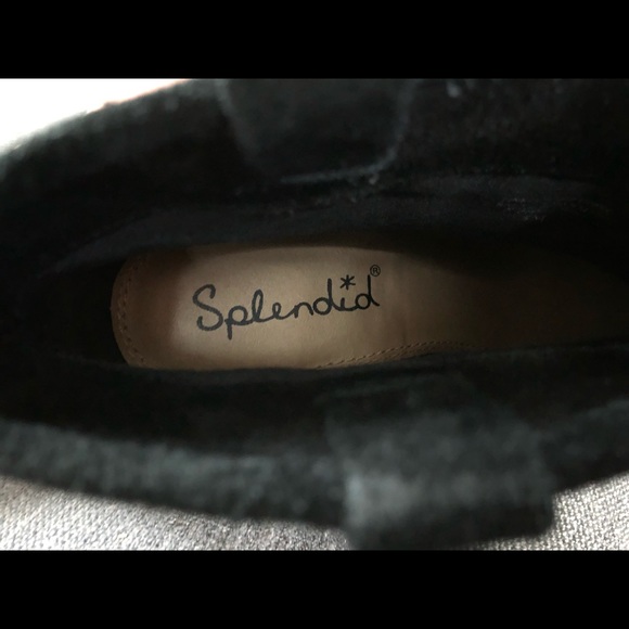 Splendid brand women’s black suede booties size 8 - Picture 3 of 3